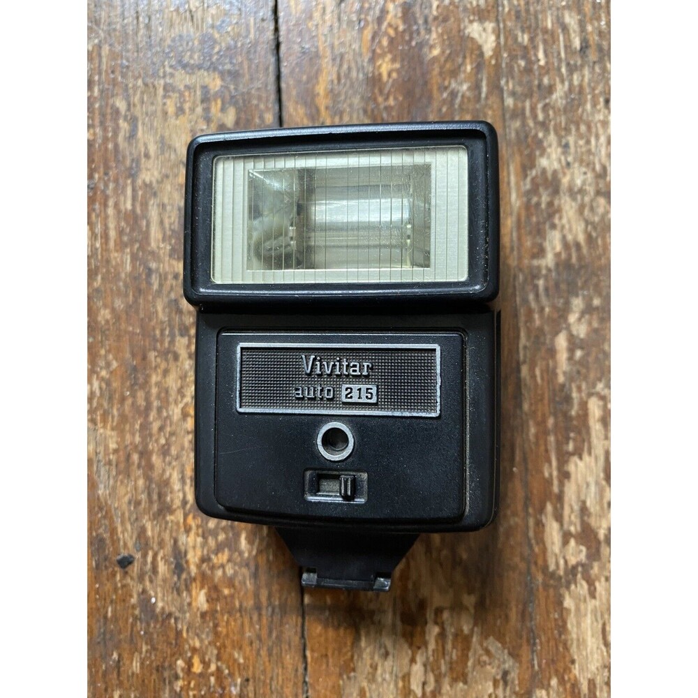 Vivitar Auto 215 Vintage Film Camera Flash Hot Shoe Mount Untested Sold As Is - Picture 1 of 6